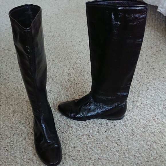Sigerson Morrison Patent Leather knee High boots size 36.5 - Picture 1 of 6
